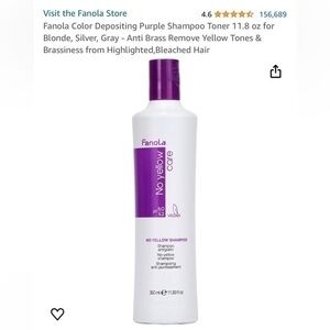 Fanola No Yellow Purple Shampoo 11.83 fl oz